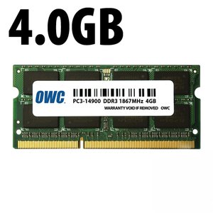 (*) 4.0GB Apple-Micron Factory Original PC3-14900 DDR3 1867MHz 204-Pin CL11 SO-DIMM Memory Module