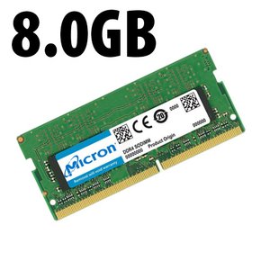 (*) 8.0GB Apple-Micron Factory Original PC4-19200 DDR4 2400MHz 260-Pin SO-DIMM Memory Module