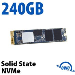 (*) 240GB OWC Aura Pro X2 PCIe 3.1 NVMe SSD Upgrade (Blade Only) for Select MacBook Pro, MacBook Air (2013 - 2017)