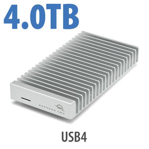 (*) 4.0TB OWC Express 1M2 USB4 (40Gb/s) Bus-Powered Portable NVMe SSD External Storage Solution