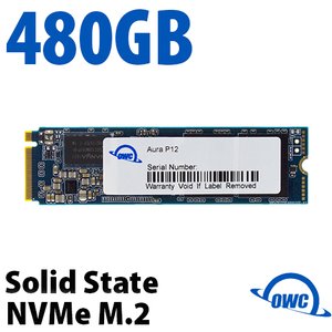 (*) 480GB OWC Aura Ultra III PCIe 3.0 NVMe M.2 2280 Solid-State Drive