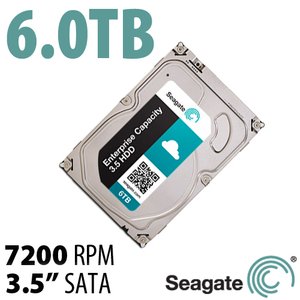 (*) 6.0TB Seagate Enterprise Capacity Enterprise Class 3.5-inch SATA 6.0Gb/s 7200RPM Hard Drive